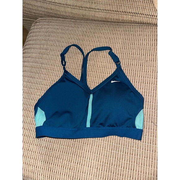 Nike Drifit Blue Sports Bra - Picture 1 of 3